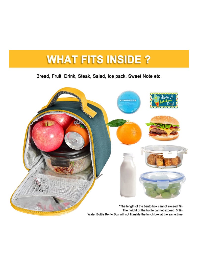 Lunch Bag, Lunch Bag Insulated Lunch Box for Kids, Small Cartoon Tote Bag Mini Cooler Thermal Meal Lunch Bags for School Outdoor Travel Reusable Lunch Bag for Girls Boys