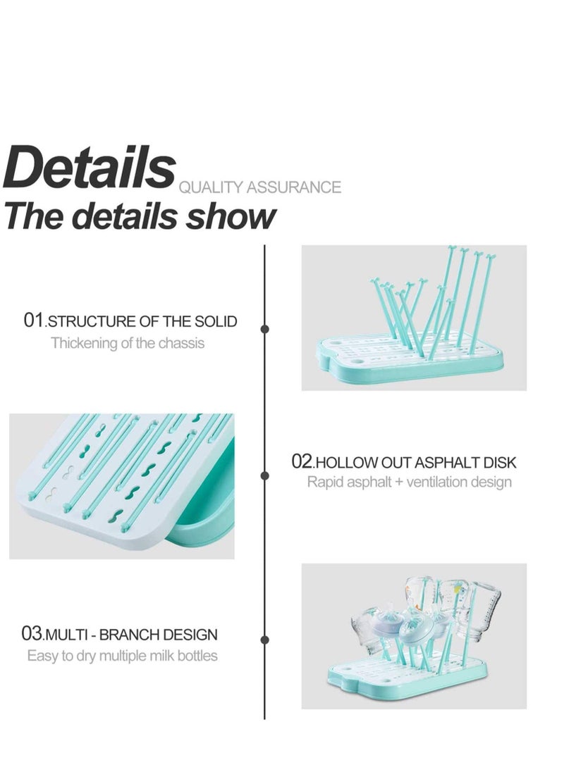 Baby Bottle Drying Rack for Kitchen Countertop Baby Bottle Drying Rack with Removable Water Tray Countertop Drying Rack Stylish Nursery Product