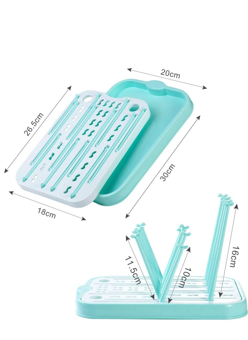 Baby Bottle Drying Rack for Kitchen Countertop Baby Bottle Drying Rack with Removable Water Tray Countertop Drying Rack Stylish Nursery Product
