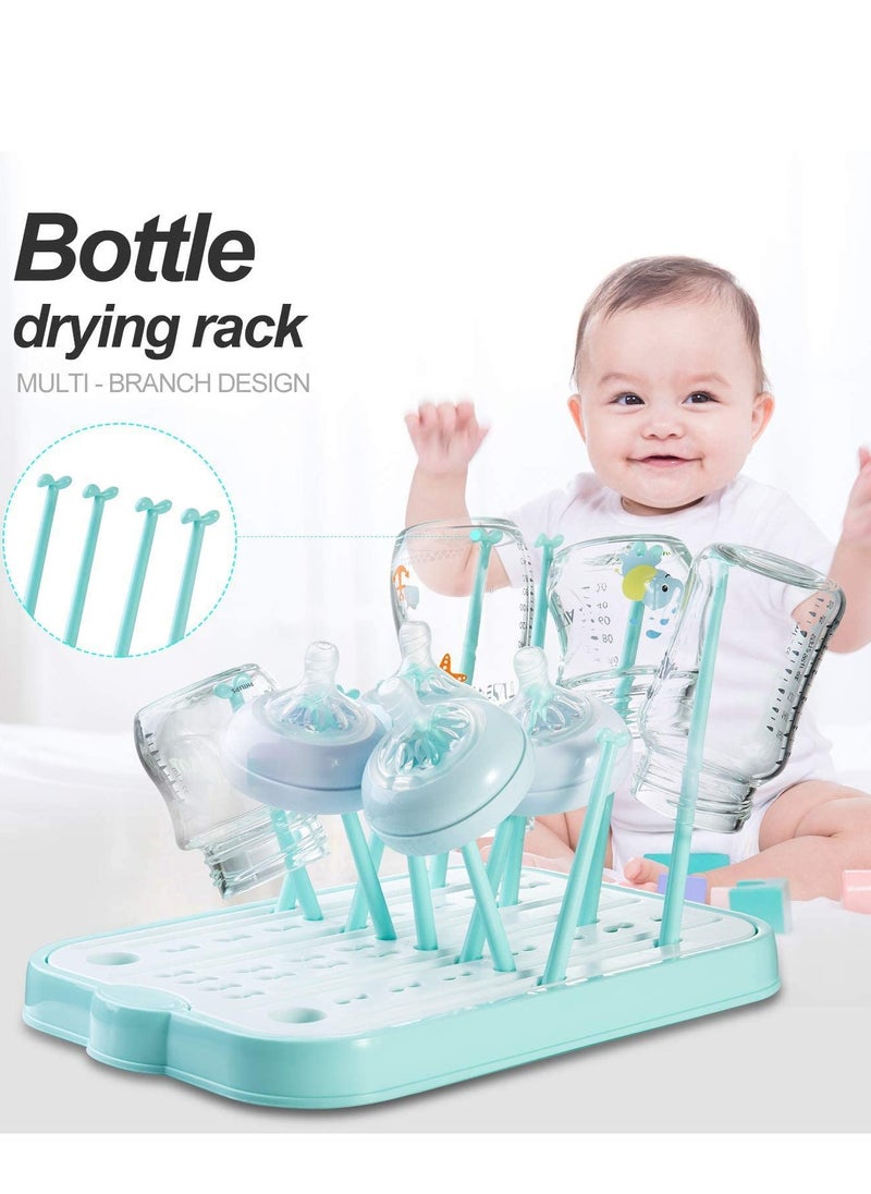 Baby Bottle Drying Rack for Kitchen Countertop Baby Bottle Drying Rack with Removable Water Tray Countertop Drying Rack Stylish Nursery Product