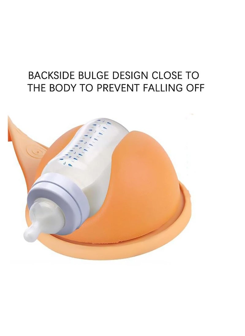 Hands Free Baby Bottle Holder, Adjustable Feeding Support Strap with Secure Bottle Clamp, Universal Fit, Easy Rotation for Perfect Angle, Detachable & Portable Design, Ideal for Multitasking Parents