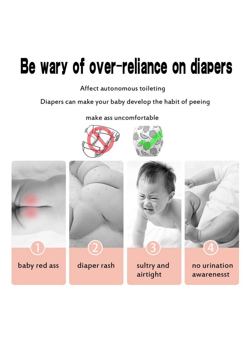 Potty Training Pants for Toddlers, 6 Pack Cotton Reusable Underpants for Boys and Girls