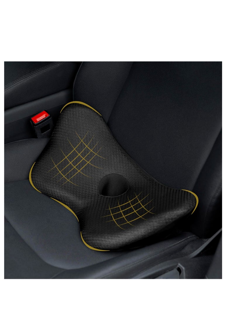 Wedge Car Seat Cushion, Memory Foam Car Cushions for Driving, for Driving, Sciatica & Lower Back Pain Relief, Adults Seat Cushion for Car Seat Driver,Truck,Office Chair (Balck)