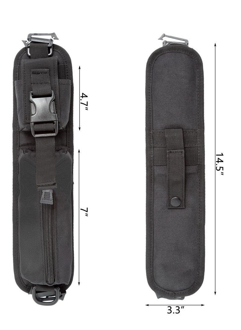 2 Pack Backpack Shoulder Strap, Molle Accessory Pouch, Molle EDC Waist Pouch,Tactical Compact EDC Pouch Additional Backpack Strap, Suitable for Hiking