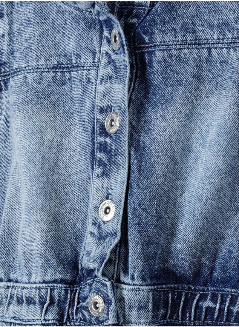 Teen Girls Denim Playsuit