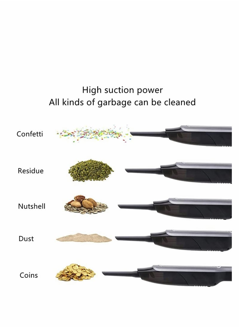 Handheld Vacuum Cleaner Cordless, Mini Protable Car Reusable HEPA Filter, Wet/Dry Compact Stick Dust Busters Clean Pet Hair for Desktop, Keyboard Cleaner, Home Sofa