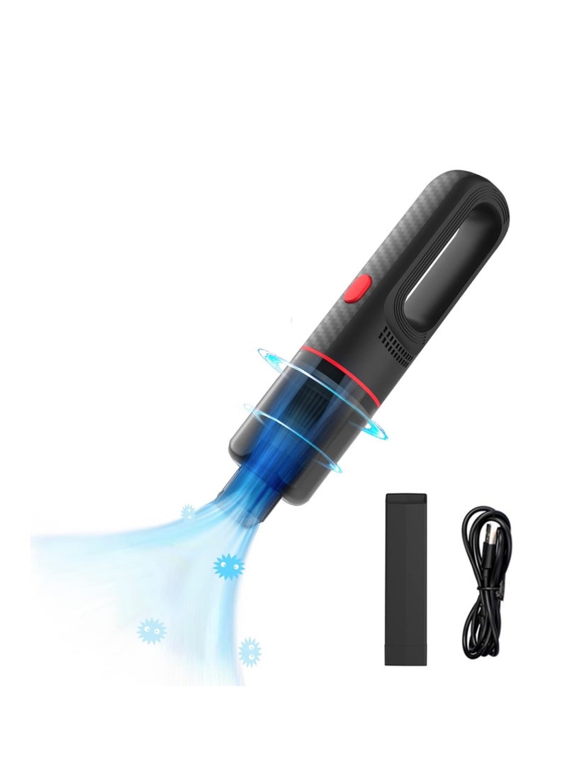 Mini Protable Car Cordless Vacuum, 10000Pa Hand held vacuuming, Handheld Vacuum for Quick Cleaning, Dust Buster Cordless Rechargeable, for Car, Home, and Office