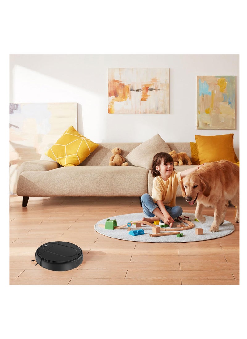 Mopping Robot Vacuum Cleaner, 4500PA Suction Vacuum Sweeping Robot Recha rgeable Smart Vacuum Cleaner Robot Quiet Operation Auto Vacuum Cleaner Multifunctional for Daily Cleaning