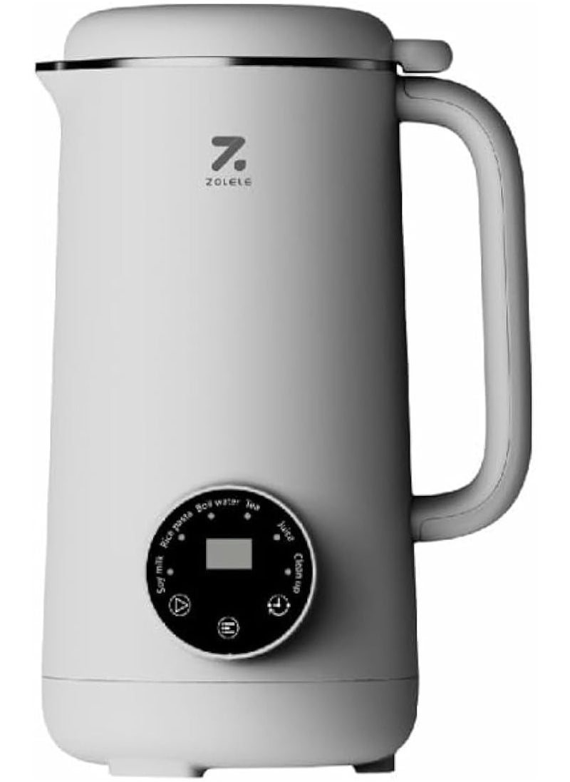 ZOLELE MB601 Multi-Funtional Juice Blender & Electric Kettle with 10 Stainless Steel Blades, 4 Blending Modes 600ml Capacity Makes Smoothies, Juices and Hot Water in Seconds and Easy to Clean - White