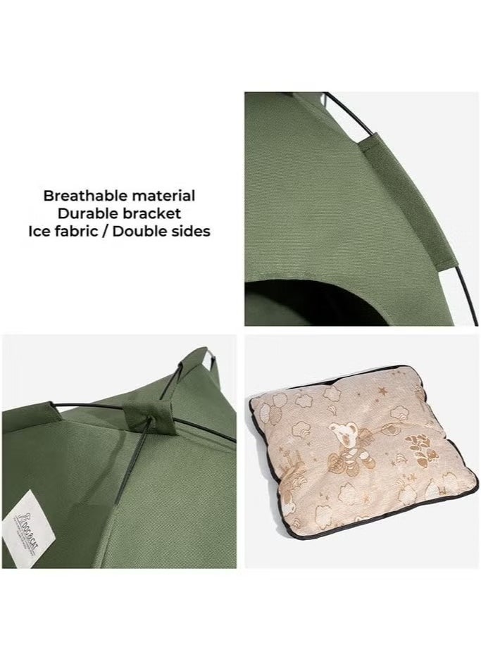 Portable Pet Tent Bed Cat House Pet Products Breathable Cushions Furniture Sofa For Indoor Outdoor
