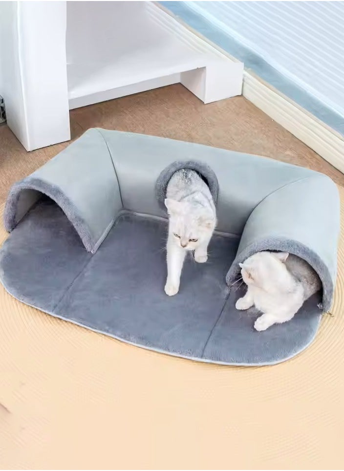 Snug U - Shaped Cat Hideaway: Keep Cats Warm, Perfect For Fun And Rest, Multiple Cats Welcome