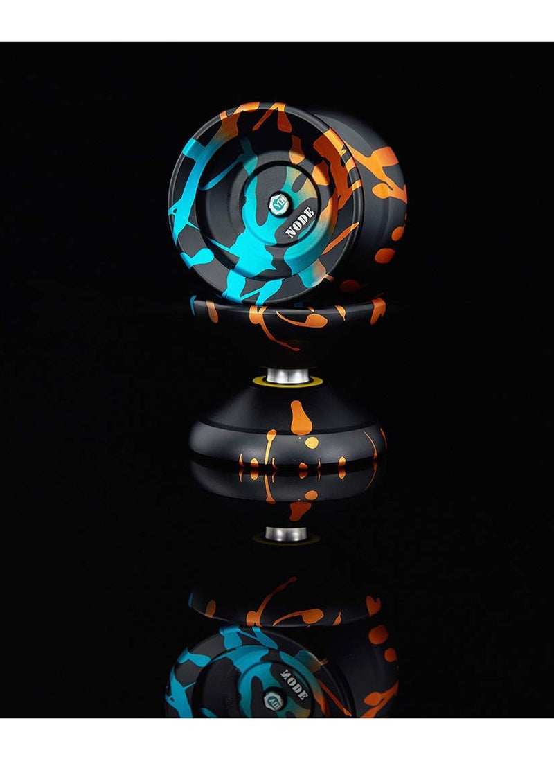 SYOSI Y01 Professional Yoyo Alloy Unresponsive Yoyo, 10 Ball Stainless KK Bearing Yoyo, Long Spinning Time Prettiest for Advanced Player Yoyo for Kids Beginner with Glove Bag and 5 Yoyo Strings
