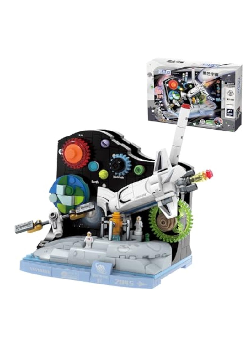 332 PCS Infinite Universe Building Set Pencil Holder with Satellite Rockets Space Astronaut, Rockets Building Kit, Great STEM Toy DIY Enrollment/Birthday Gift for Kids Ages 6+ & Adults