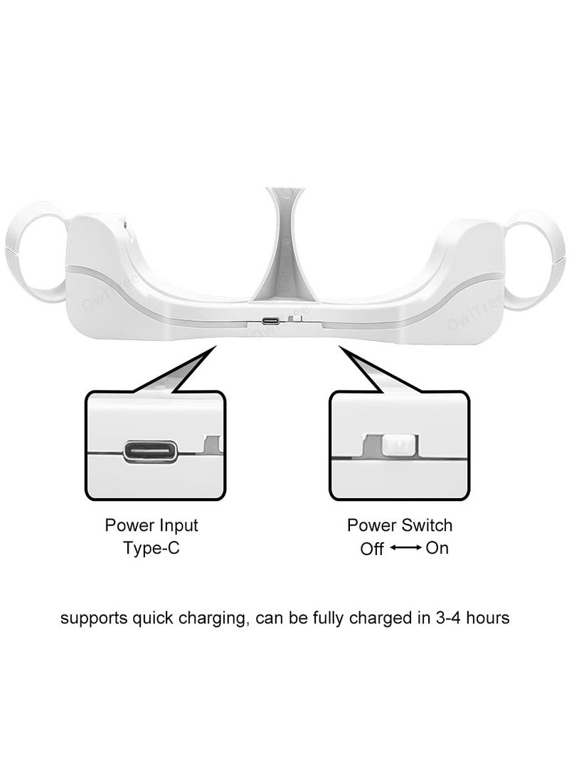 High-Speed Charging Dock for Oculus Quest 2 - USB Charging Station with Breathing Light and Controller Storage Stand for VR Headset.