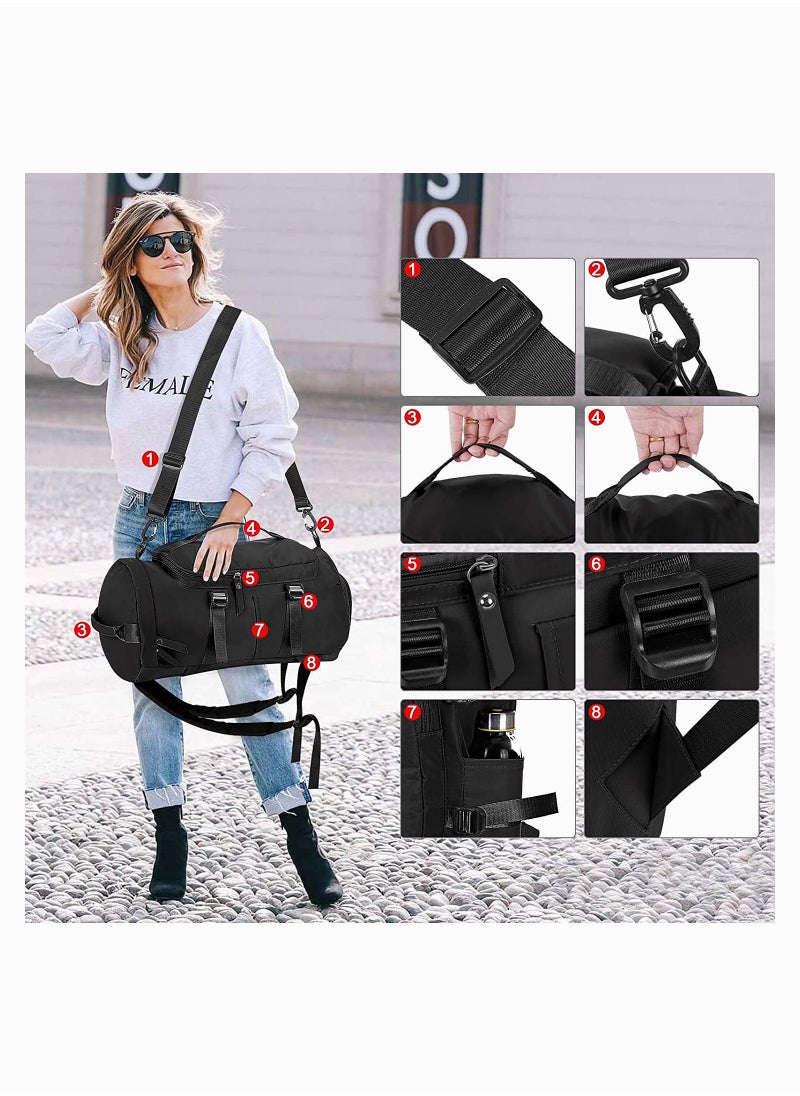 Sports Gym Bag, Lightweight Backpack, Large Travel Duffel Bags, Independent Shoe Compartment Dry and Wet Separation Sports Waterproof Rucksack for Fitness Weekend Camping