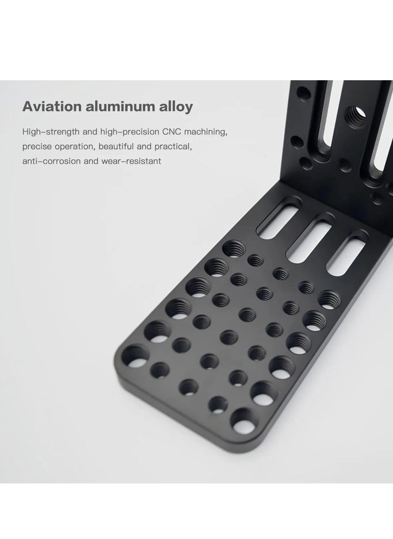L Camera Bracket, Vertical Horizontal Switching Tripod Quick Release Plate Universal for DSLR Camera for Canon for Nikon for Sony for DJI for Osmo for Ronin for Zhiyun Stabilizer Tripod Monopod