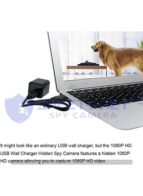 Safety NET Hidden Camera USB Charger Type Maximum 32GB SD Support LoopMotion Triggered Recording Option Ideal for HomeOffice Monitoring