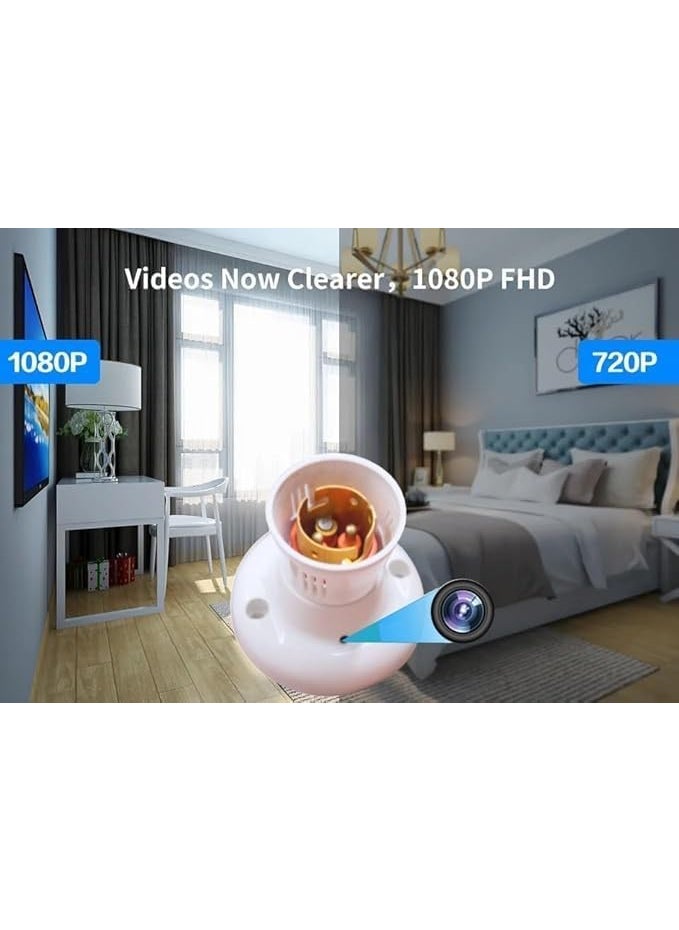 CAMERA DEKHO HD Plus Spy WiFi Holder Camer Lookcam App Audio Video Recording Watch Live 24 Hours Small Surveillance Security Nanny Hidden Wireless Camera for Home Security White_37_035