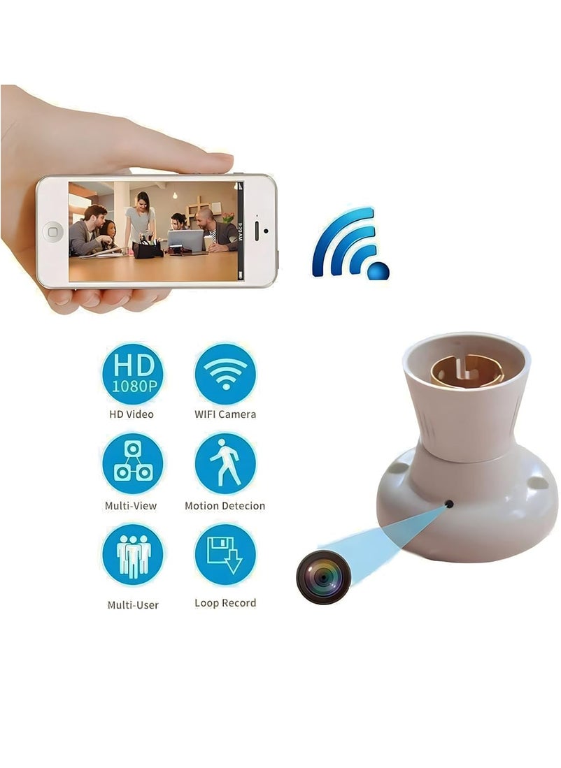 M V Solutions Holder Camera WiFi 1080p Full HD for Home Room Indoor Security Wireless Mini Holder Camera Watch Live View 1080p Video and Audio