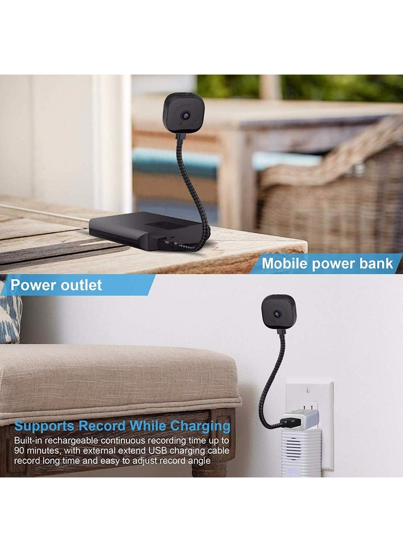 TECHNOVIEW WiFi Camera 1080p HD Wireless Watch Live View Video and Audio Hd Recording Motion Detection Indoor Security Camera Support Upto 64GB SD Card App V380 Pro VRA8
