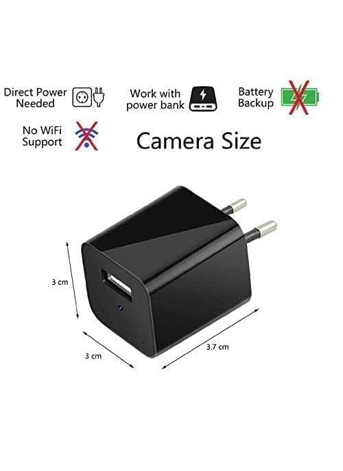 cctv camera by cc USB Charger Camera for Home Charger Adapter CCTV Night Vision 1080P Mini Lamp IR CCTV Home Security Plug Play Charger Camera