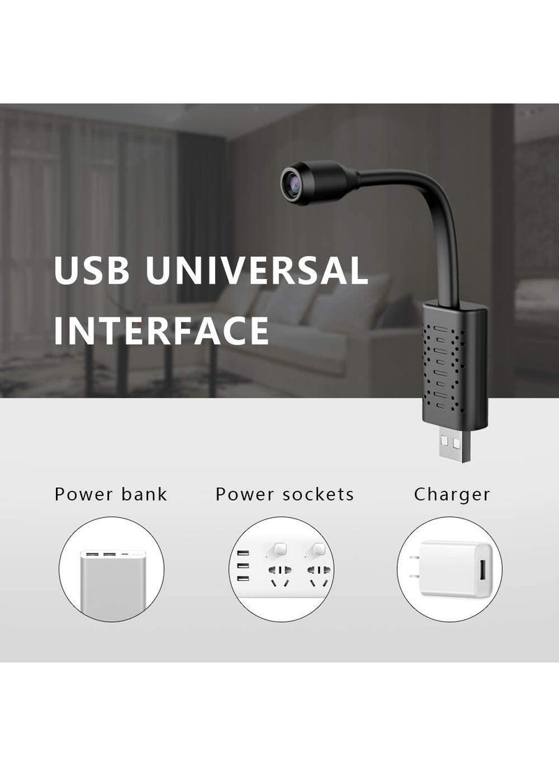SKY HUB Series WiFi Mini Spy Camera HD 1080p with 360 View 128GB Support Motion Detection Alarm USB CCTV Hidden Camera with Night Vision V380 PRO App Monitoring