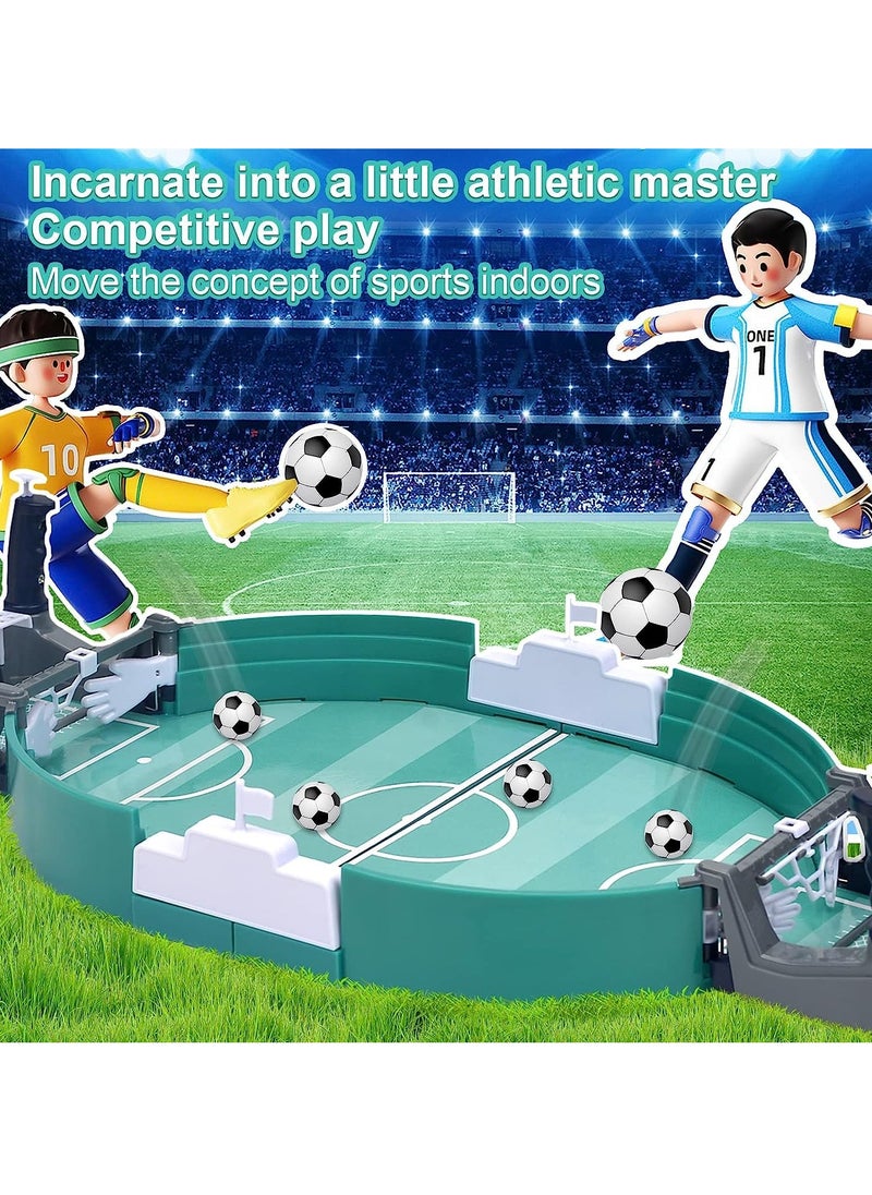 Mini Table Soccer Game Table Top Football Game Mini Tabletop Football Mini Tabletop Soccer Game Desktop Interactive Soccer Game Toy for Kids Adults Birthday Party World Cup Gift