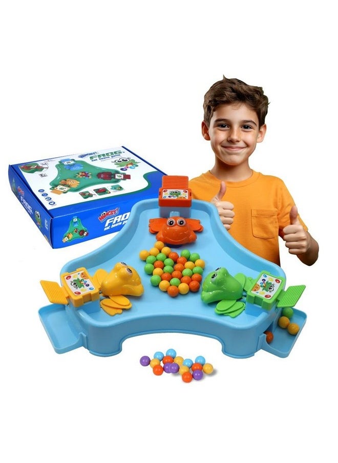 Toy Zone Frog Eat Beans Game-3 Players|Eat The Beans|Hungry Frog Game for Kids|Multiplayer Games|Game for 3 Players|Board Game