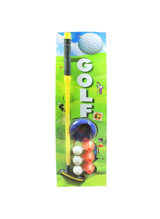 EKTA Golf Set Single Indoor Fun Game for Kids Yellow