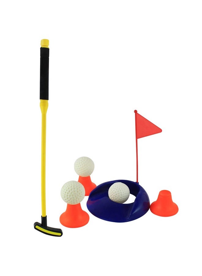 EKTA Golf Set Single Indoor Fun Game for Kids Yellow