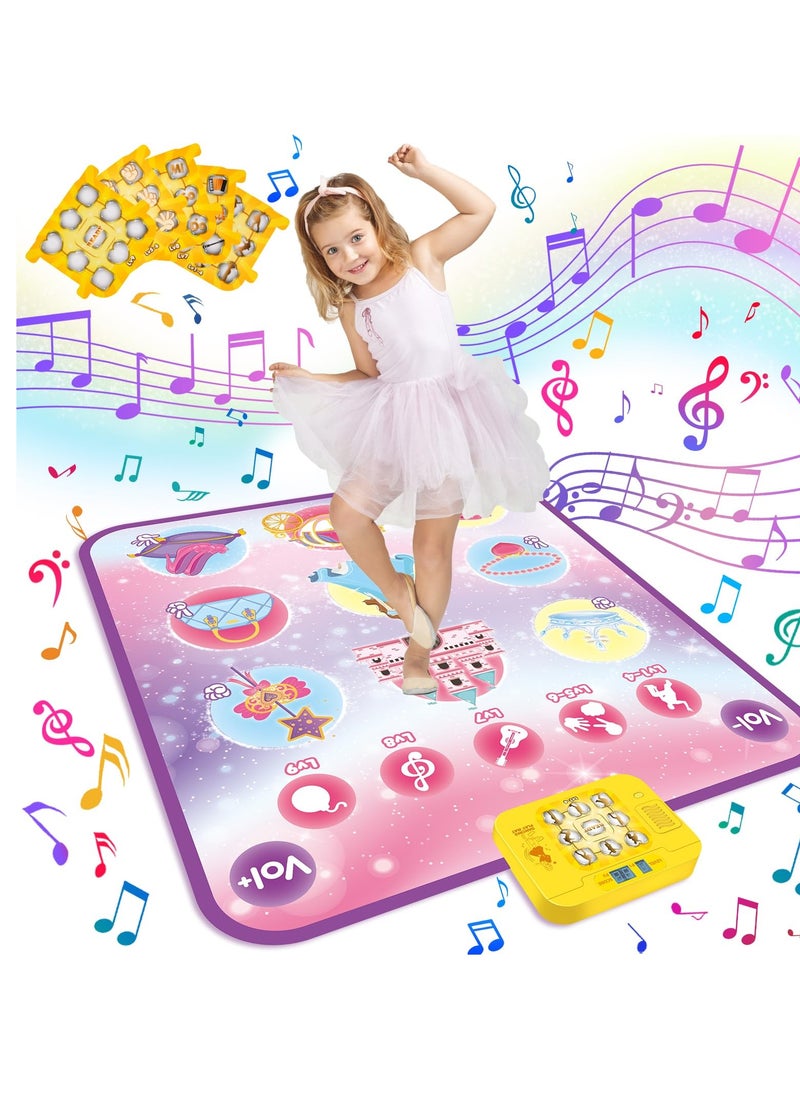 Dance Mat Toy, Piano Mat for Kids, Music Play Mat with 5 Challenge Modes, Birthday Gift for Children Ages 3-12
