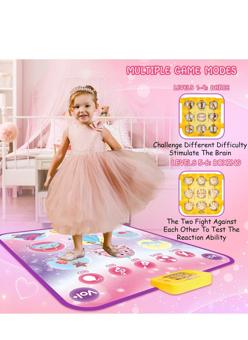 Dance Mat Toy, Piano Mat for Kids, Music Play Mat with 5 Challenge Modes, Birthday Gift for Children Ages 3-12