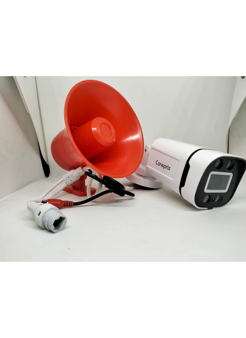 Coreprix 5 MP IP Two Way Talk Bullet Color Dual Camera
