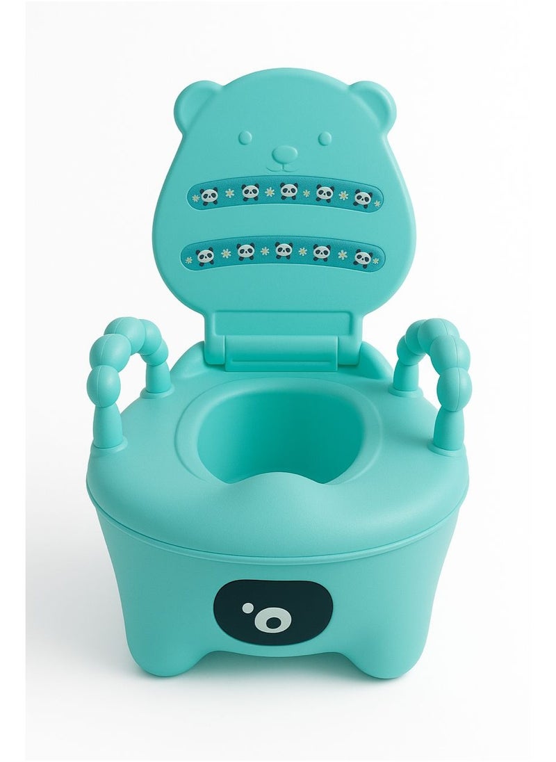 Baby Potty Training Seat with Handles – Toddler Potty Chair with High Back Support & Removable Pot