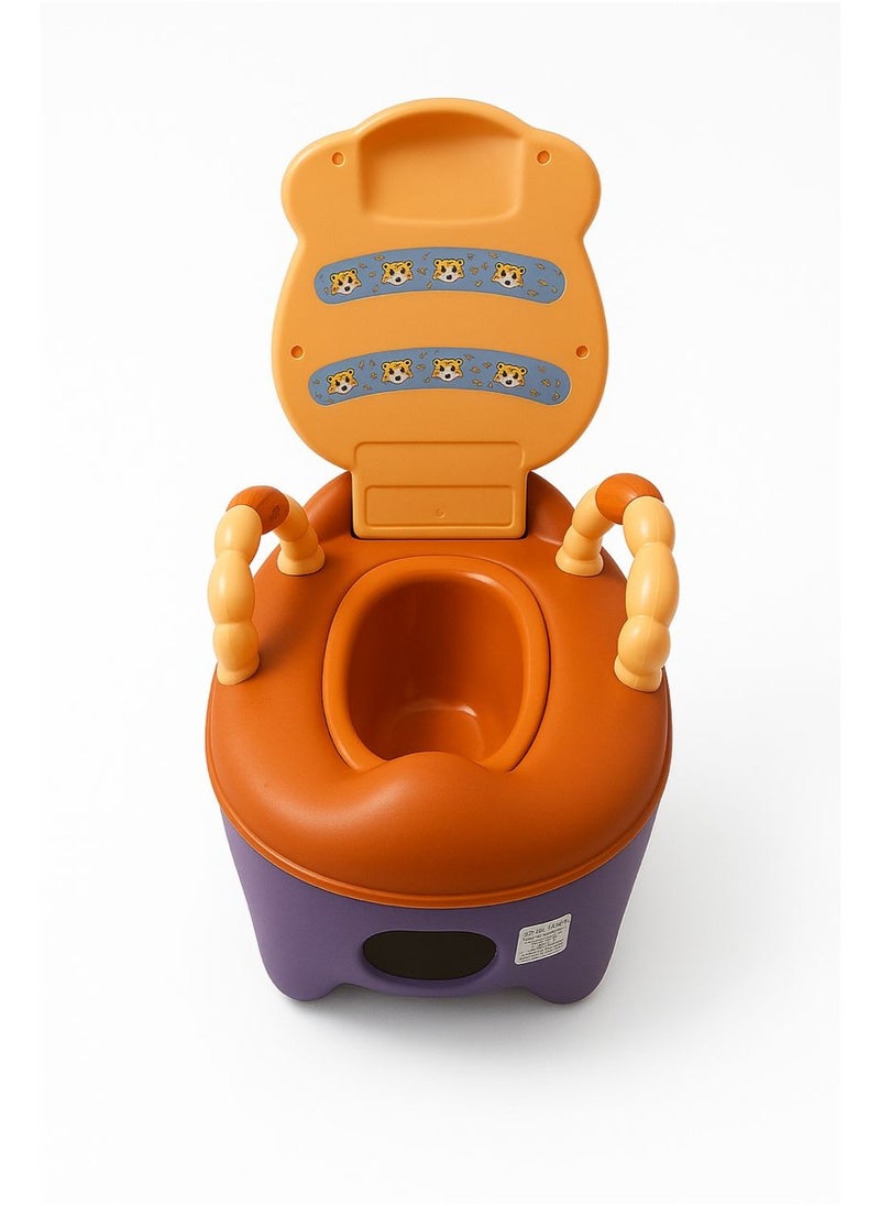 Baby Potty Training Seat with Handles – Toddler Potty Chair with High Back Support & Removable Pot