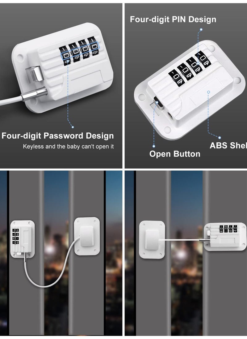 Refrigerator Lock Combination Fridge Locks 2 Pack Adhesive RV Refrigerator Locks for Adults White Fridge Combination Lock Safety Fridge Locks for Kids Electric Mini Freezer Door Lock