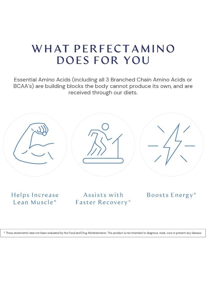 Perfectamino (300 Ct) Easy To Swallow Tablets, Essential Amino Acids Supplement With Bcaas, Vegan Protein For Pre/Post Workout & Muscle Recovery With Lysine, Tryptophan, Leucine, Methionine