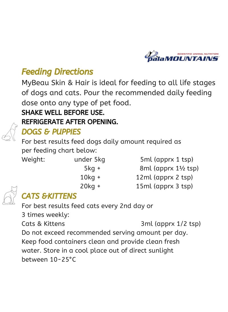 palamountains mybeau vet collection skin&hair wet food 300ml