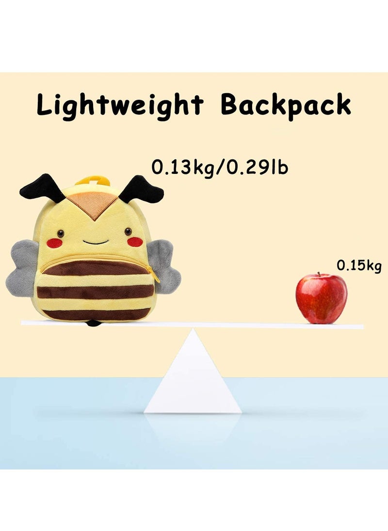 C ute Toddler Backpack, Toddler Bag Plush Animal Cartoon Mini Travel Bag for 2 6 Years Old Baby Boy, Girl School Bag Children's Animal Backpack Plush Zoo Series Cartoon Mini Leisure Backpack
