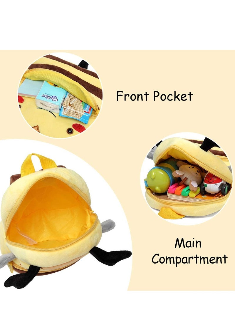 C ute Toddler Backpack, Toddler Bag Plush Animal Cartoon Mini Travel Bag for 2 6 Years Old Baby Boy, Girl School Bag Children's Animal Backpack Plush Zoo Series Cartoon Mini Leisure Backpack