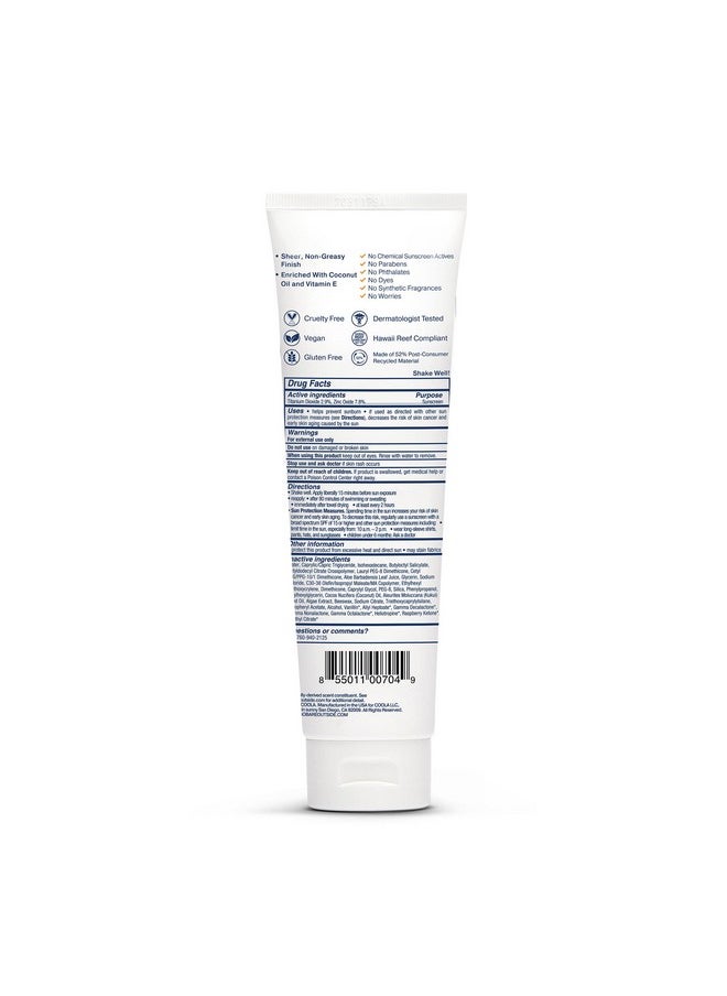 Bare Republic Sport Mineral Sunscreen SPF 50 Sunblock Body Lotion, Free of Chemical Actives, Vanilla Coco Scent, 5 Fl Oz