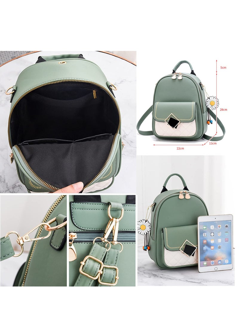 Women Fashion Backpack, Purse Mini Handbag Rucksack PU Leather Daypack Shoulder Bags Casual Schoolbags for Teenagers Girls Work School Travel