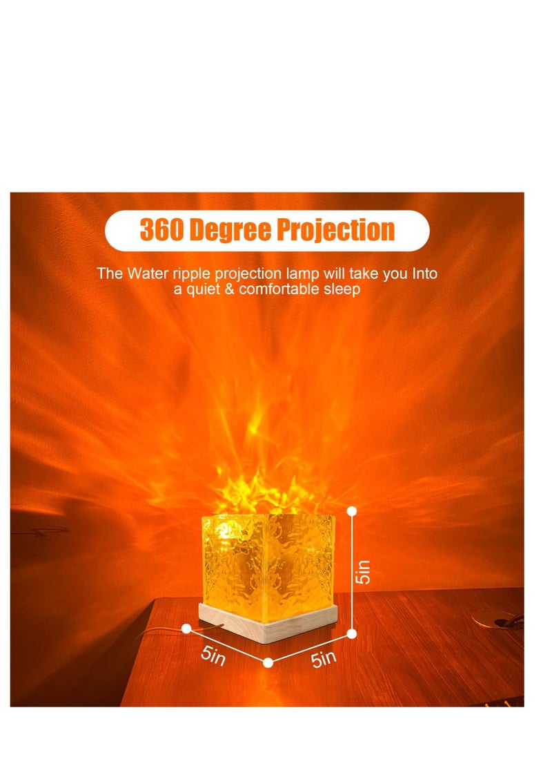 Galaxy Projector Light for Bedroom, Ocean Wave Sensory Light with 16 Colors, Romantic Visual Mood Lighting Lamp, Ceiling Projector Night Light for Bedroom/Party/Game Rooms (ice Cube)