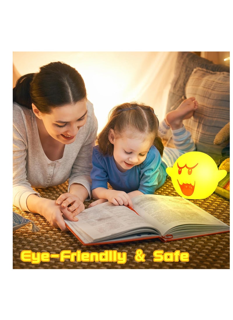 3D Night Light For Kids - 7 Color Illusion Sound-Controlled Change With Music - Usb Rechargeable Led Desk Lamp For Kids Room - Cute Birthday Gifts Bedroom Decoration