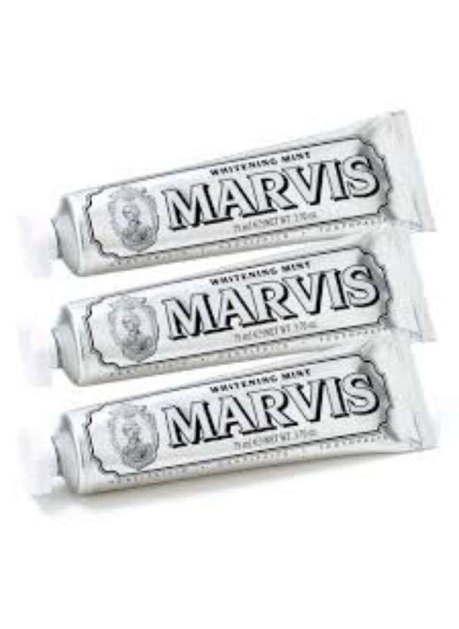 Marvis Whitening Mint Toothpaste Bundle (3x85ml)