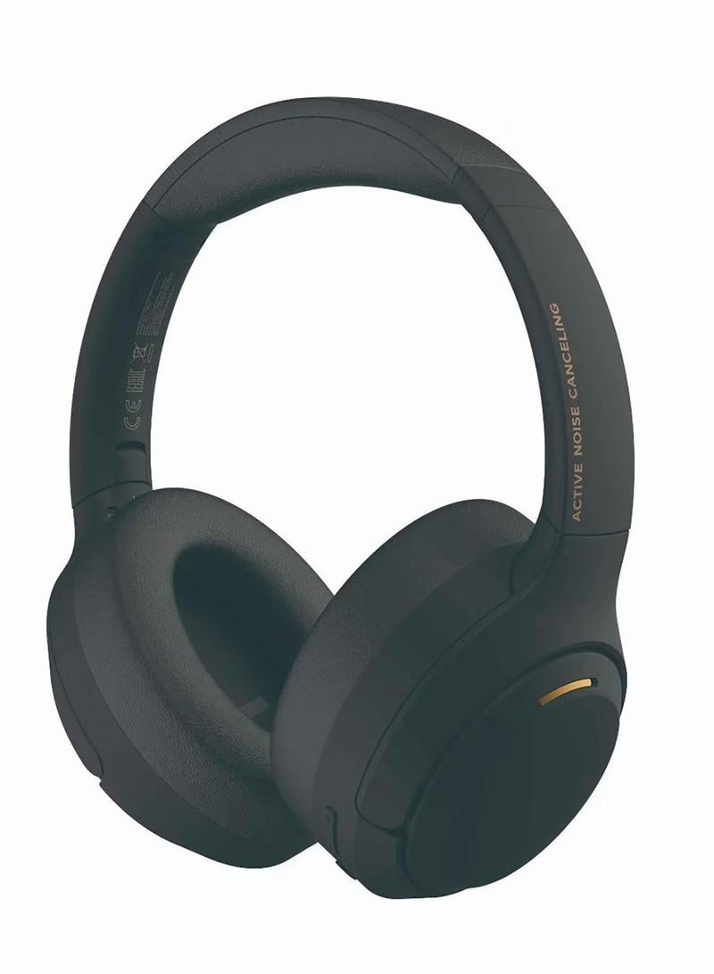 Choice Headphone Pro, Active Noise cancelling, Wireless Over-Ear Bluetooth Headset, 80H Long Battery Life, Hi-Res Audio Certified, Black