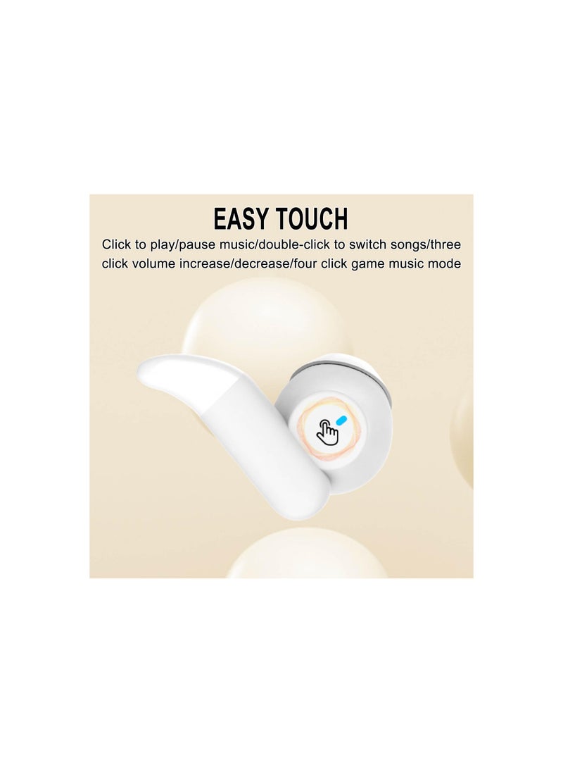 Wireless Bluetooth Small Sleeping Sleep Earbuds, for Side Sleepers Soft Enc Noise Cancelling Earbuds, Bluetooth Noise Canceling Ear Buds Sleeping Sleep Earphones Tiny Headphones(1 Pack)