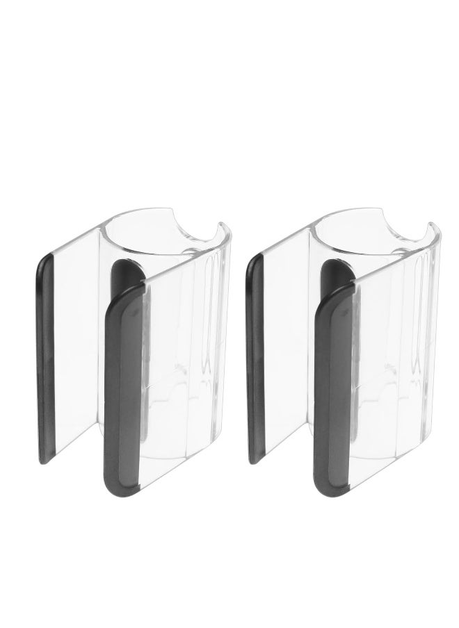 Attachment Clip Holder, Compatible with Dyson V6 V7 V8 V10 V11 V12 V15 Vacuum Cleaner Storage Rack Bracket Organizer Accessories, Unique Transparent Design, Luxurious and Delicate (2PCS)