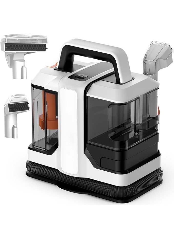 Seafront Cordless Carpet Cleaner Machine with Double Water Tank for Your Home Commercial Cleaner Machine Portable Carpet Couch Deep Cleaner 110V Handheld Rug Cleaner for Pet Stains Sofa