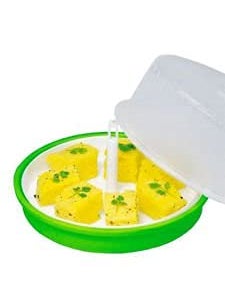 ADITYA INFO Plastic Microwave Dhokla Maker Multicolour